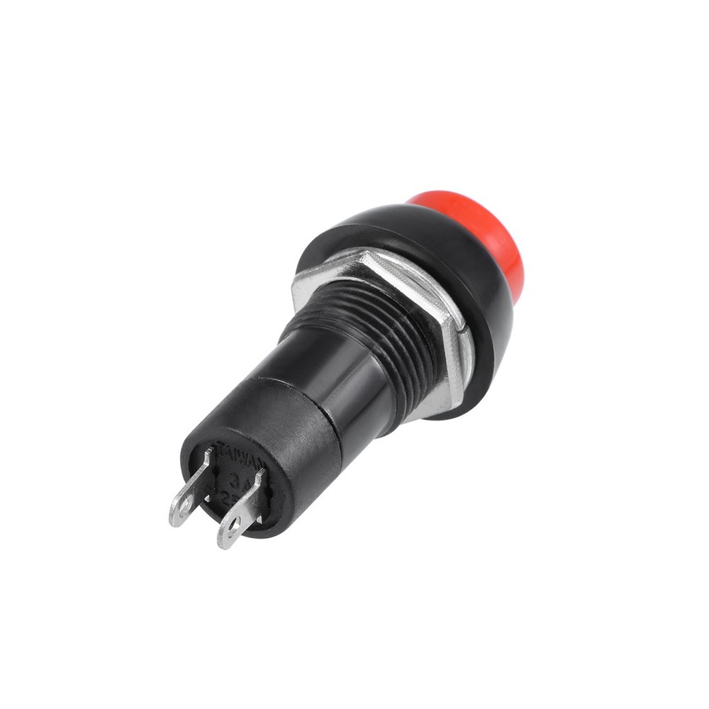 20Pcs 12mm Red Momentary Push Button Switch Round Flat Button SPST NO