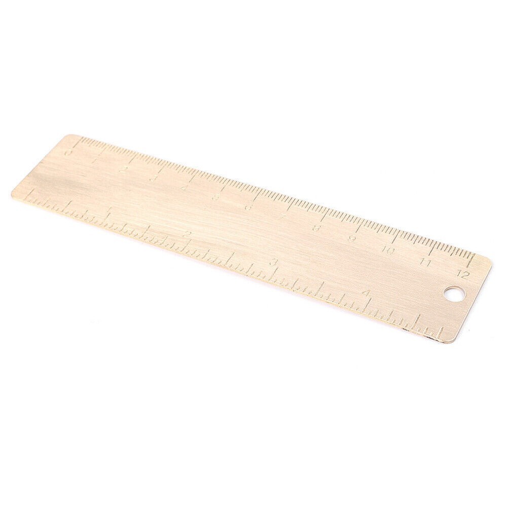 Mini 12CM Brass Caliper Scale Ruler Small Ruler Measuring Tool Kit