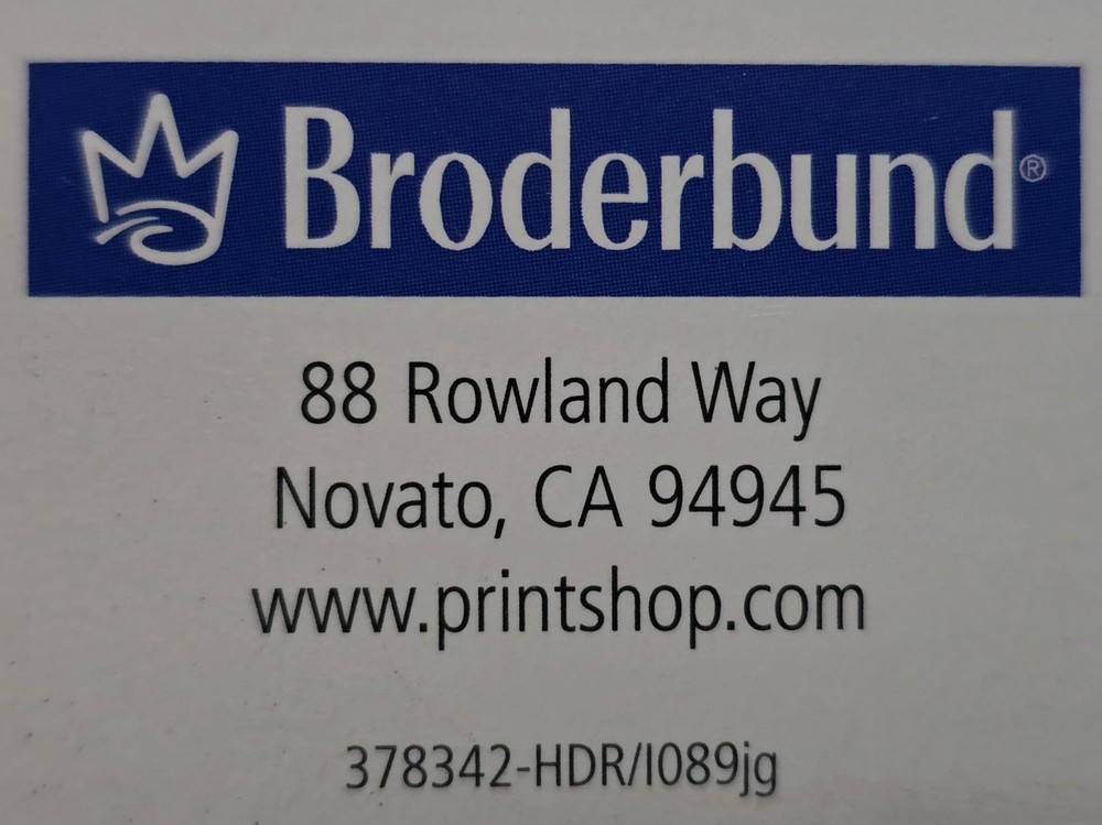 The Print Shop - Broderbund Version 10 AOL - 5 CD's - Install + Program + 3 CD's