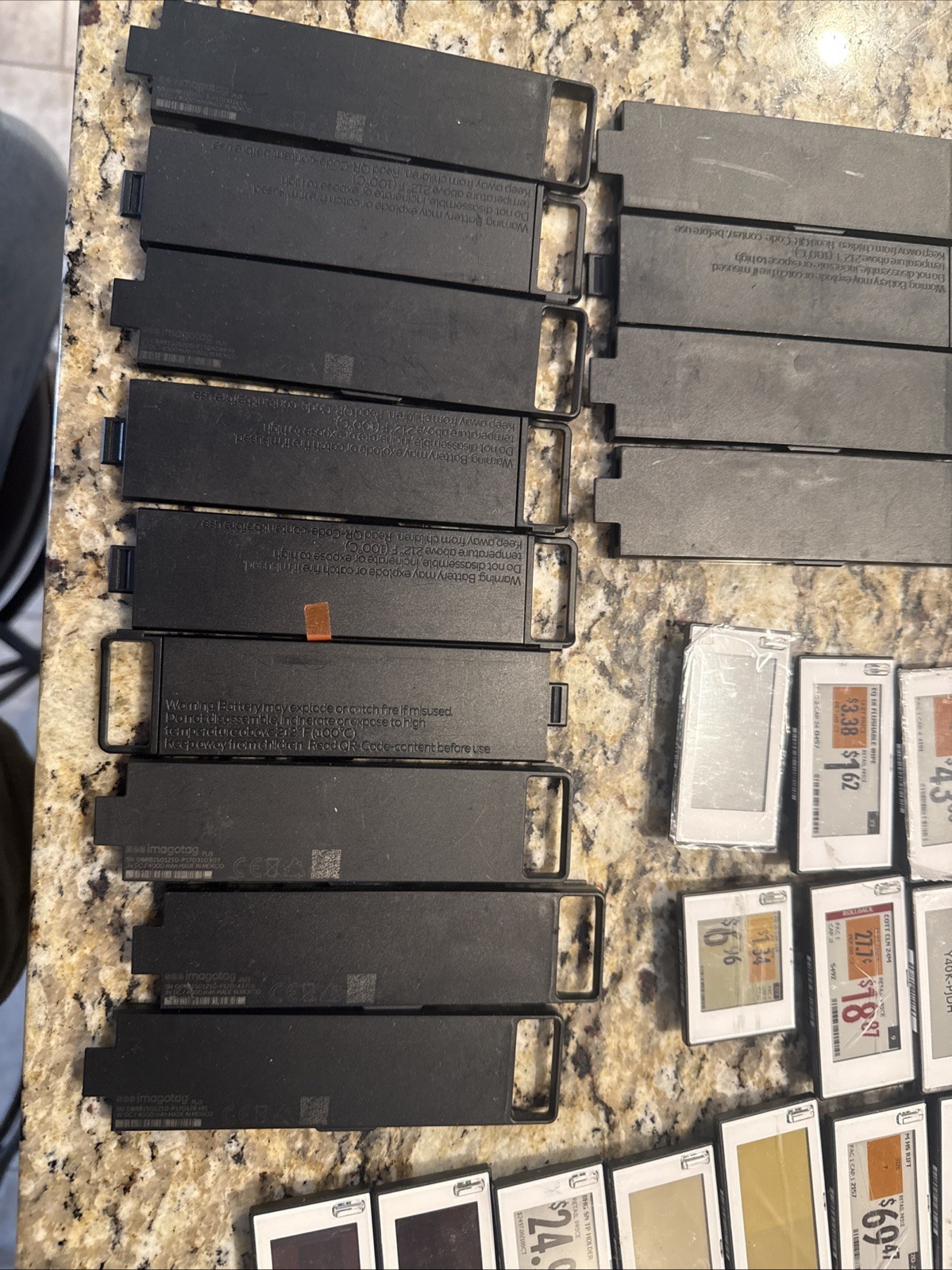 Large Lot of SES-imagotag PU3 Batteries + RC3.1 e-Ink Price Tag Battery