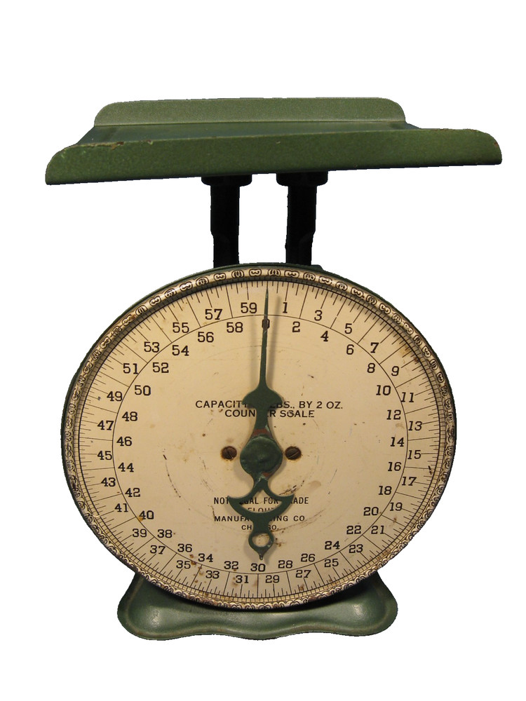 Antique Pelouze General Store 60 Lb Scale Needs Work