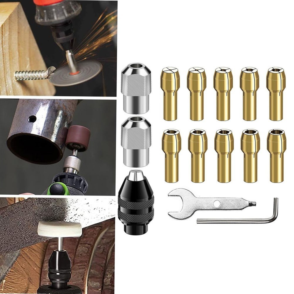 Increased Efficiency Drill Chuck Collet Set M8x0.75mm Drill Chuck DIY Projects