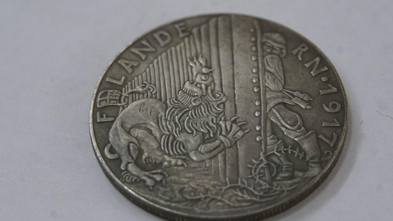 Satirical Coin "Siegespreis" or "Prize of Victory" medal, created in 1917