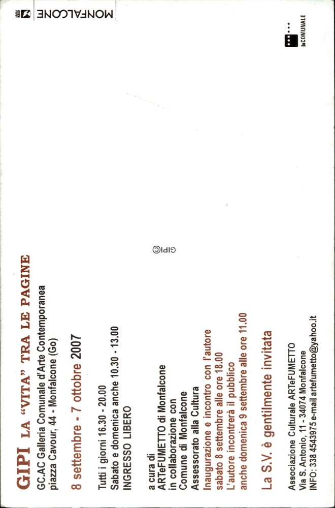 postcard Gipi, life between pages 3