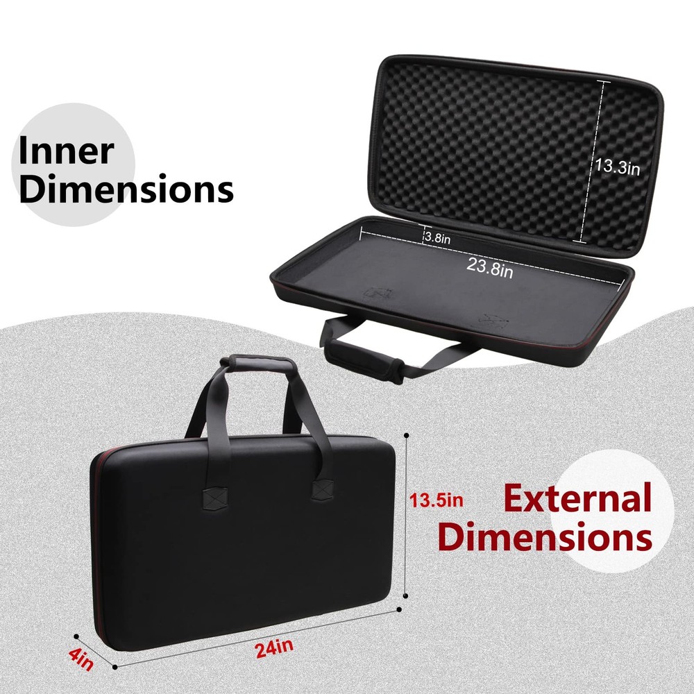 LTGEM DJ Controller Case for Hercules DJControl Inpulse 500
