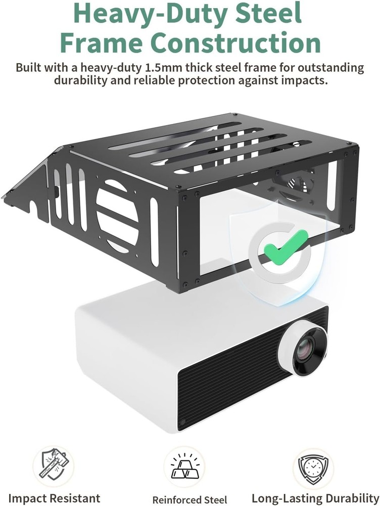Golf Simulator Projector Cover - Floor Mounted Enclosure for Projectors with ...