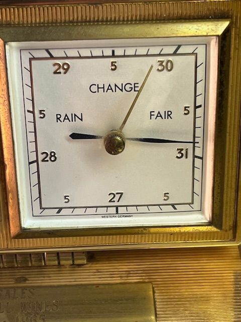 Vintage Seth Thomas Clock Alarm- Thermometer- Barometer- #L35