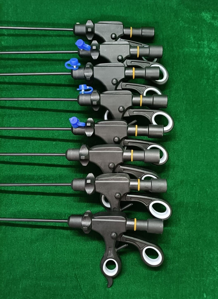 8pc Laparoscopic Bipolar Forceps & Sealer Cutter 5mmx330mm Reusable Instruments