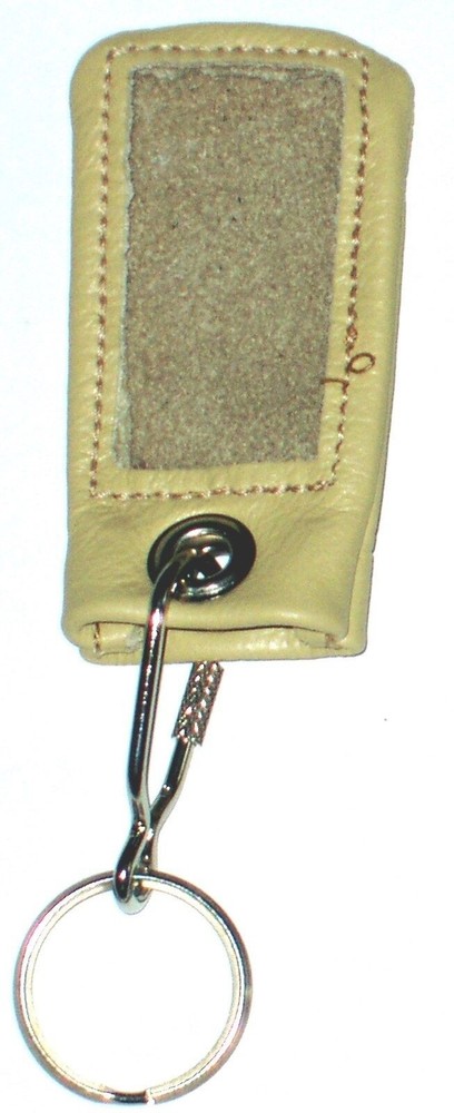 TAN Supple Leather Remote Cover For OEM Viper Clifford Python Avital LARGE