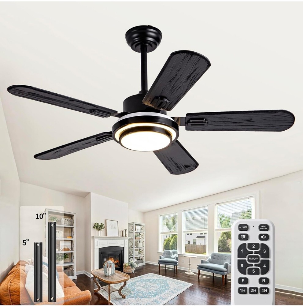 KATSTLE 42 inch Black Ceiling