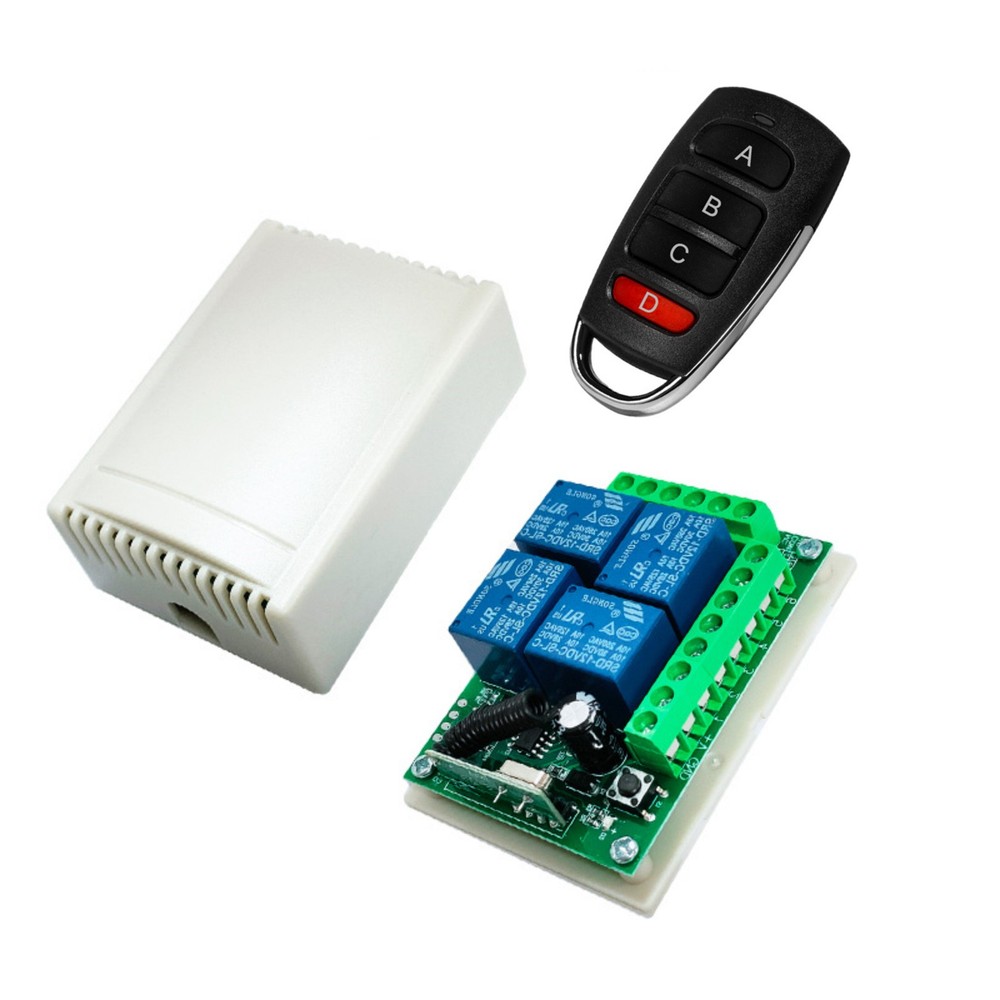 4CH Channel Switch Transmitter+Receiver Wireless Remote Control 0.25 Pounds