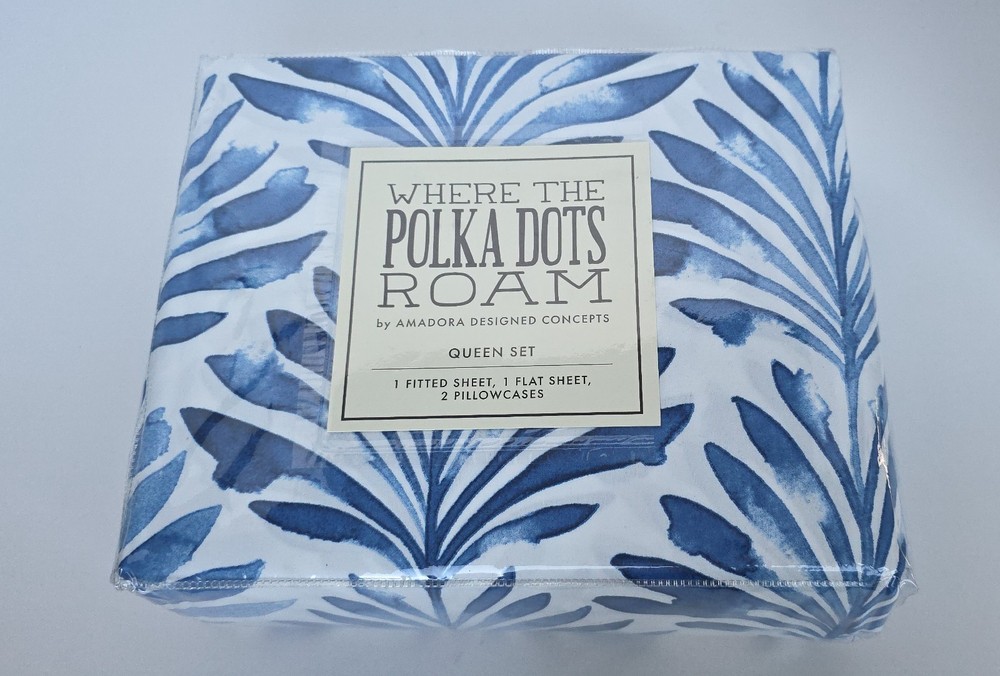 Where The Polka Dots Roam Bedding Set- Queen Size