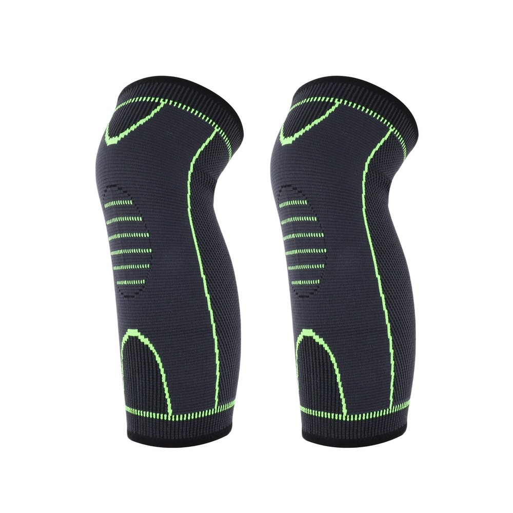 Fluorescent Lines Knee Pads Large Gray Black 1 Pc