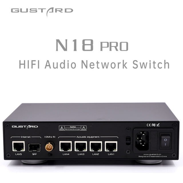 Gustard N18PRO Audio Network Ethernet Switch Adaptive Interface Or U18 Interface