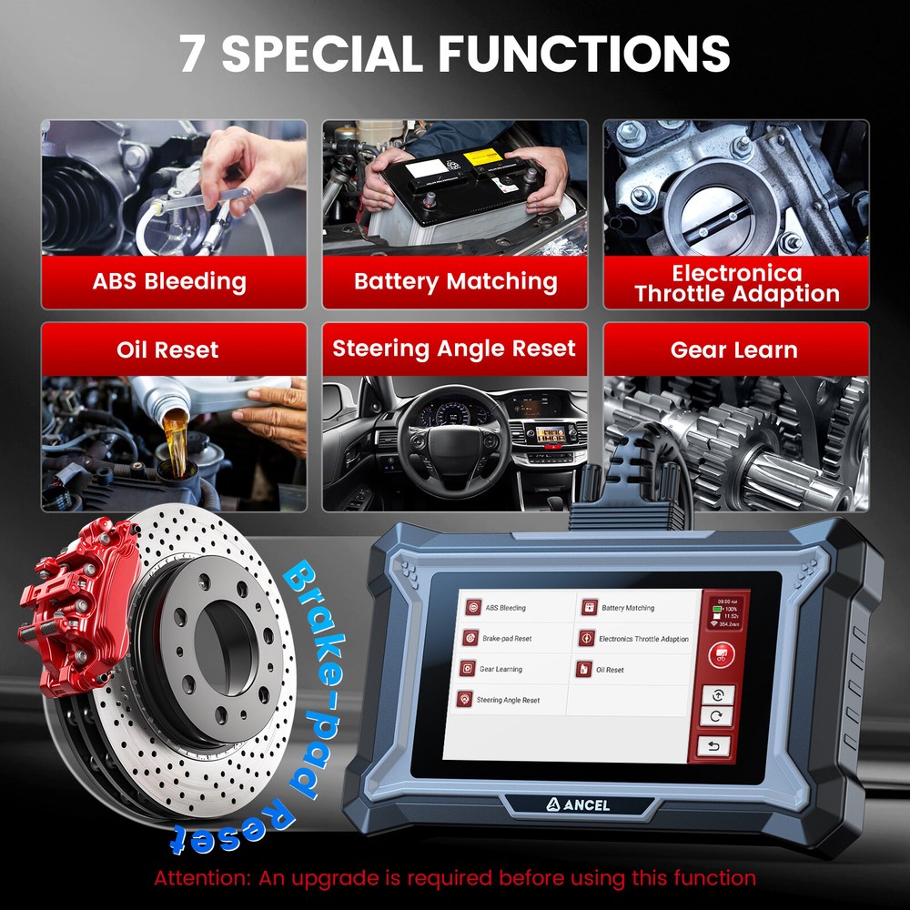 ANCEL DS100 Car OBD2 Scanner Diagnostic Tool ABS SRS Engine Code Reader EPB TPMS