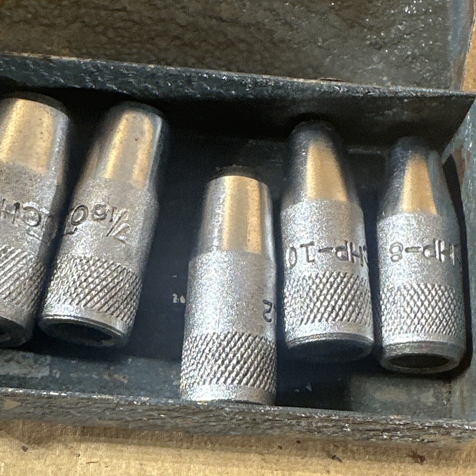 OTC Owatonna Tool No. 813 Gasket Cutting Driver Set W/ Metal Box Made in USA