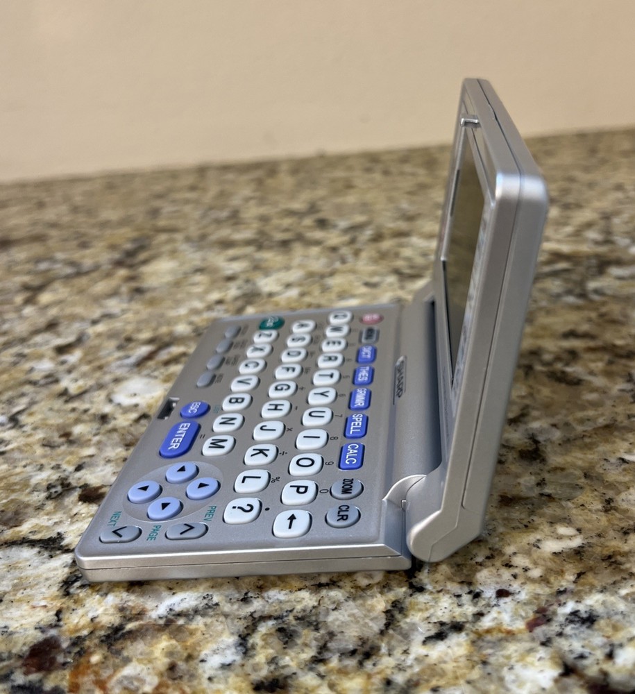 Rare Vintage Sharp PW-E550 Electronic Dictionary, Calculator, Tested