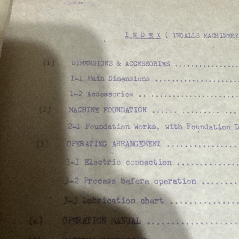 Instruction For Precision Engine Lathe Model Cl-40 Cl-60 Machine No.3035