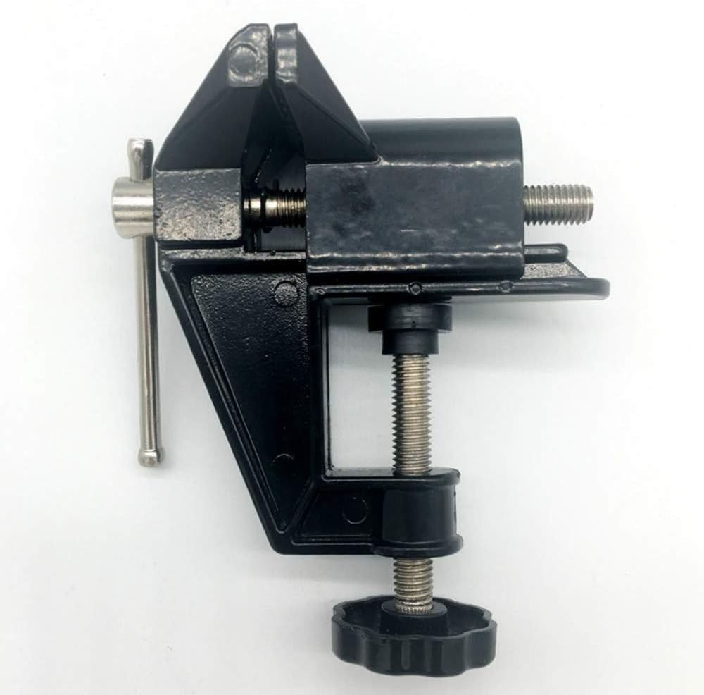 Durable Mini Bench Vise - Aluminum Craft Tool with Secure Clamping Features
