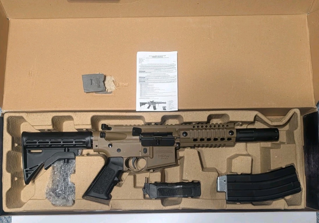 Crosman Bushmaster MPW CO2 Powered, Full-Auto BB Air Rifle with Red Dot NIB