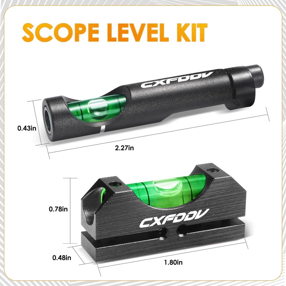 Scope Leveling Kit-Rifle scope level bubble,High Kit 1, Black
