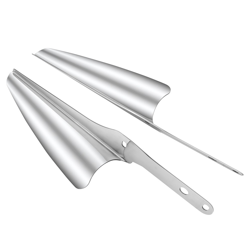 Chrome Front Fork Mount Wind Deflector For Harley FLSTC Heritage Softail Classic