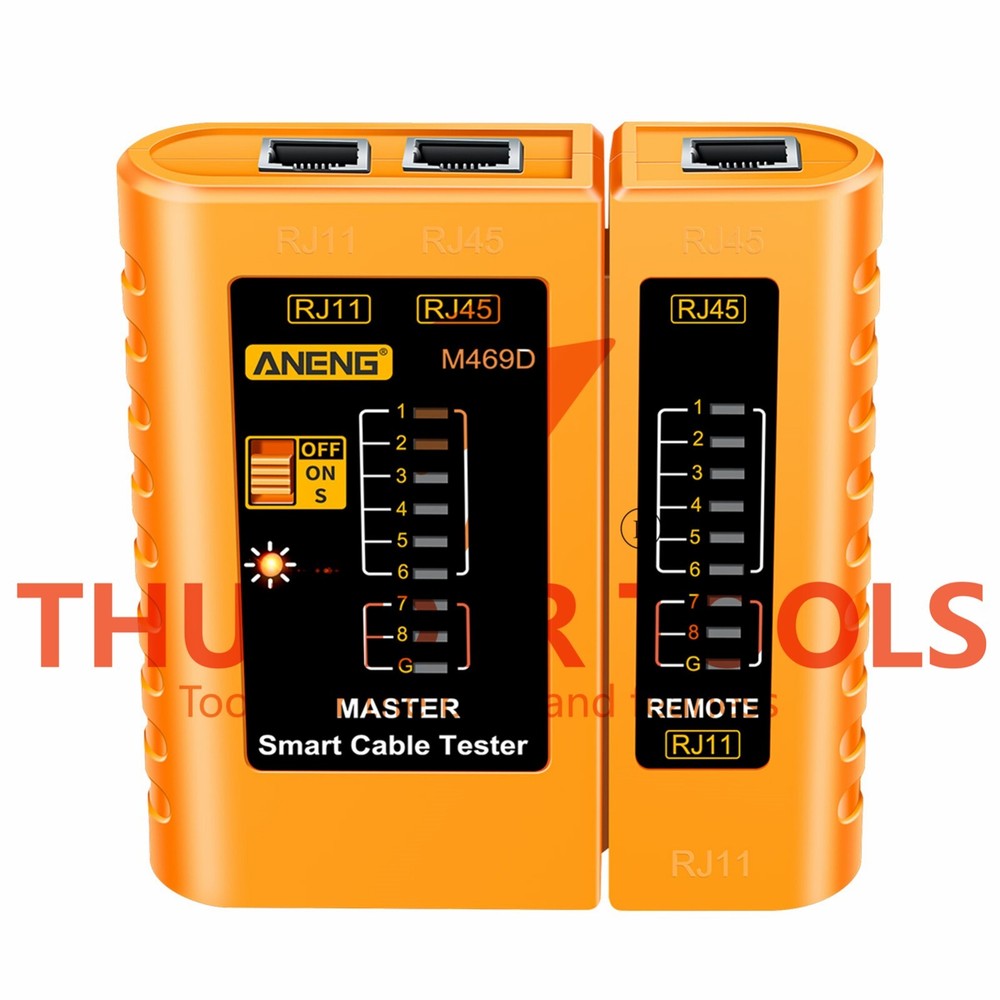 Thunder Tools ANENG M469D Network Cable Tester Pairing Instrument for RJ11