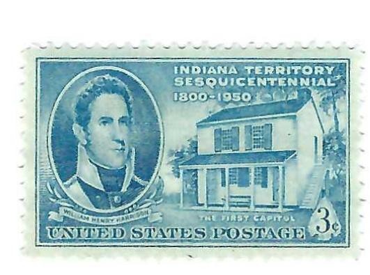 STAMP US SCOTT 996 "W. H. Harrison & Vincennes" 3 CENT 1950 MNH