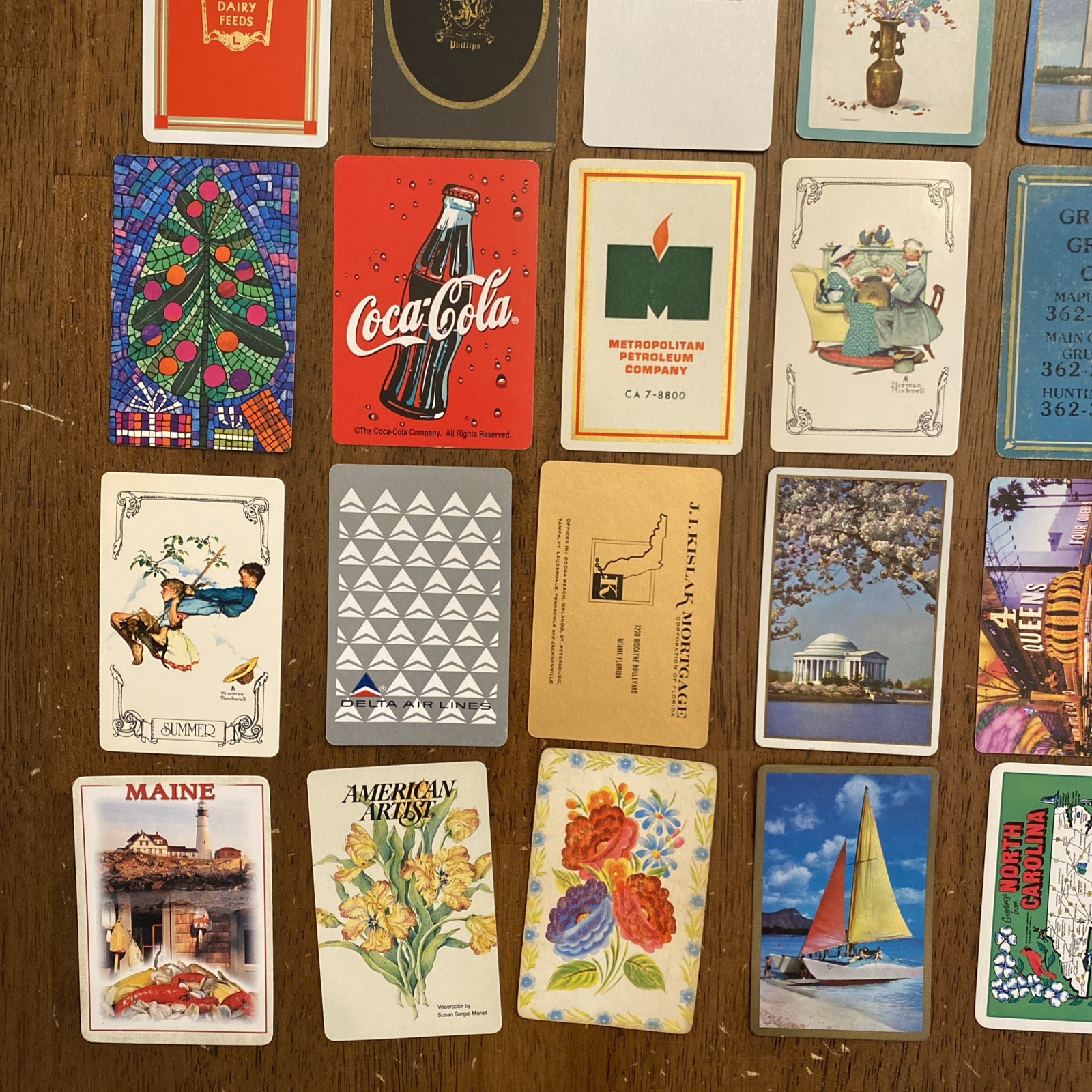 Lot B Single Swap Playing Cards 150 Cards Vintage to Modern Collectible Cards
