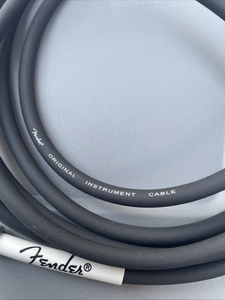 Fender 10' Original Series Instrument Cable, Black White
