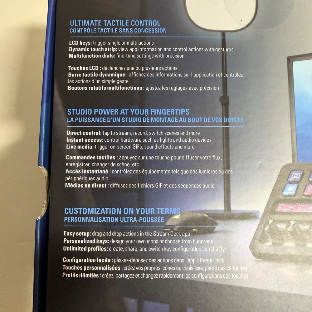 Elgato Stream Deck + Audio Mixer Production Console & Studio Controller Black