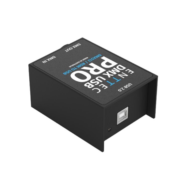 ENTTEC 70304 DMX USB PRO RDM Lighting Controller XLR Interface, Black