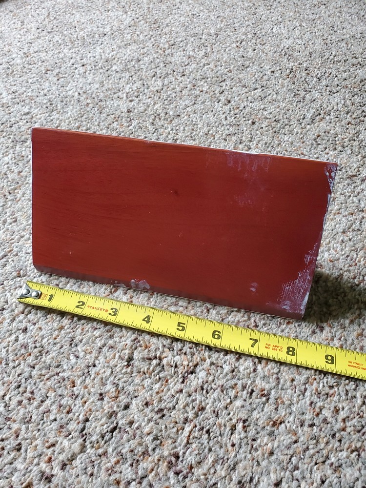 Triangular Solid Wood Block Jewelry Or Earring Wedge Display, Painted, 8 Inch