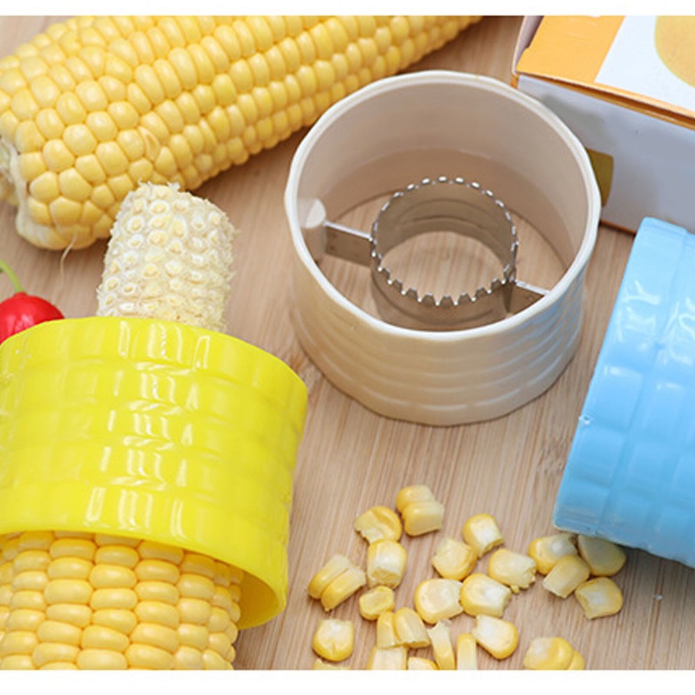 Corn Peeler 304 Stainless Steel Cob Stripper Corn Kernels Remove Tool for Home K