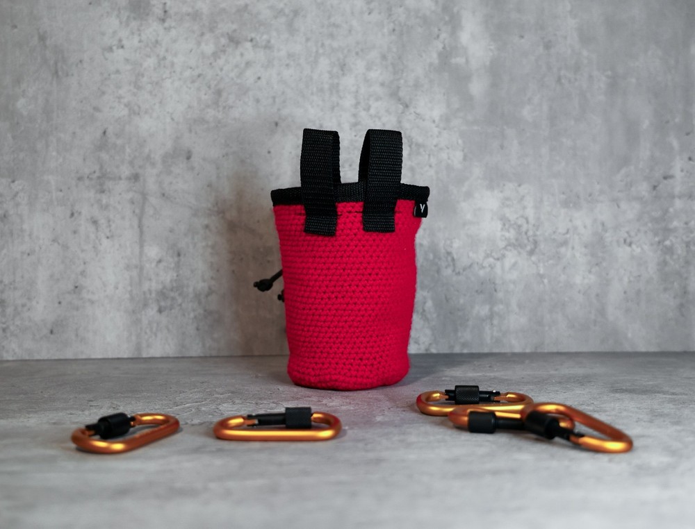 Handmade McClimb Crochet Chalk Bag