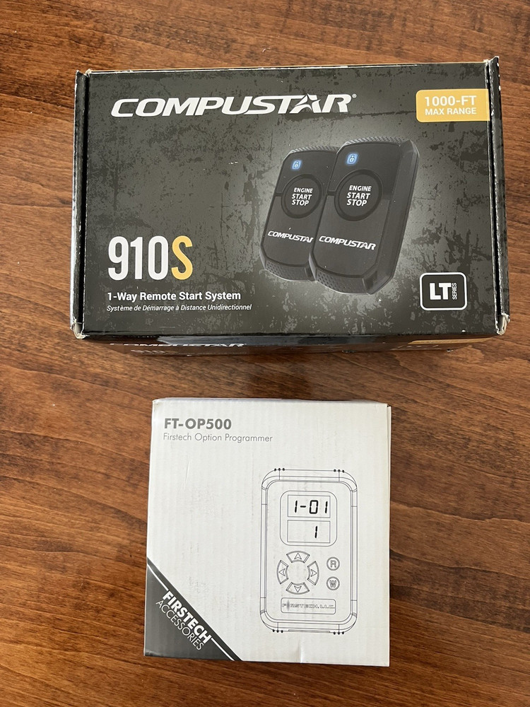 Compustar 910S 1 Way Remote Start System With Option Programmer FT-OP500