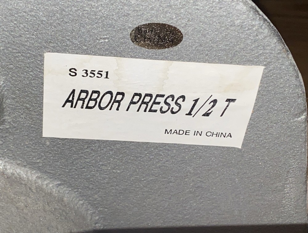 1/2 Ton Manual Arbor Press