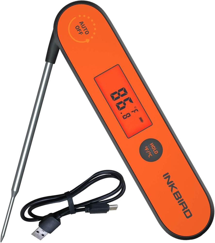 Instant Read Waterproof Meat Thermometer with Backlight & Magnet