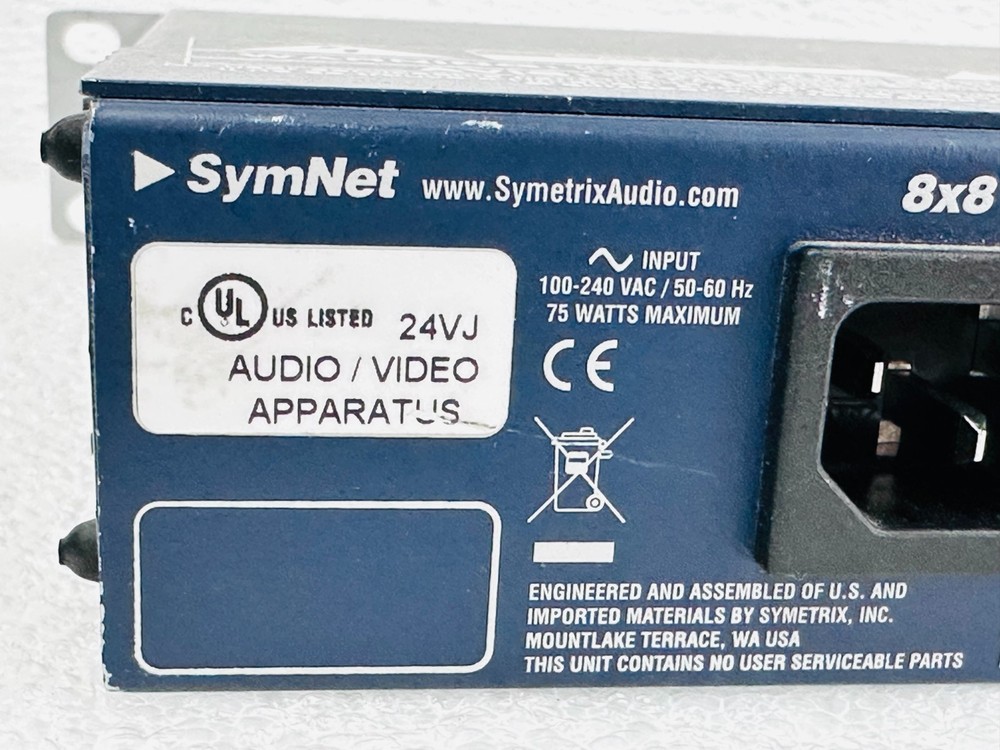 Symetrix SymNet 8X8 DSP Rack Mountable Audio Matrix Digital Signal Processor 🚚