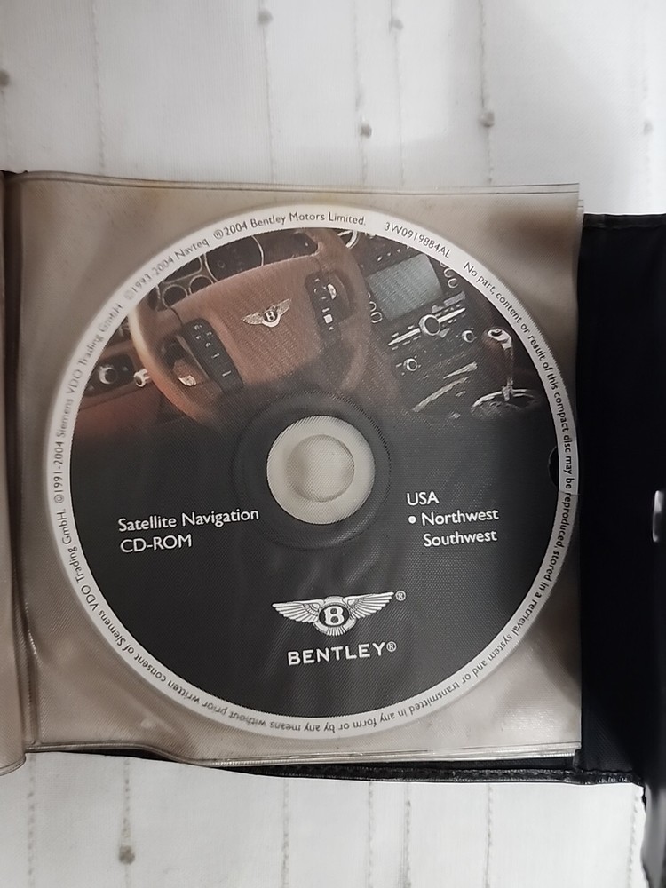 Bentley Sat Nav Cd Rom Disc Set. USA/CANADA
