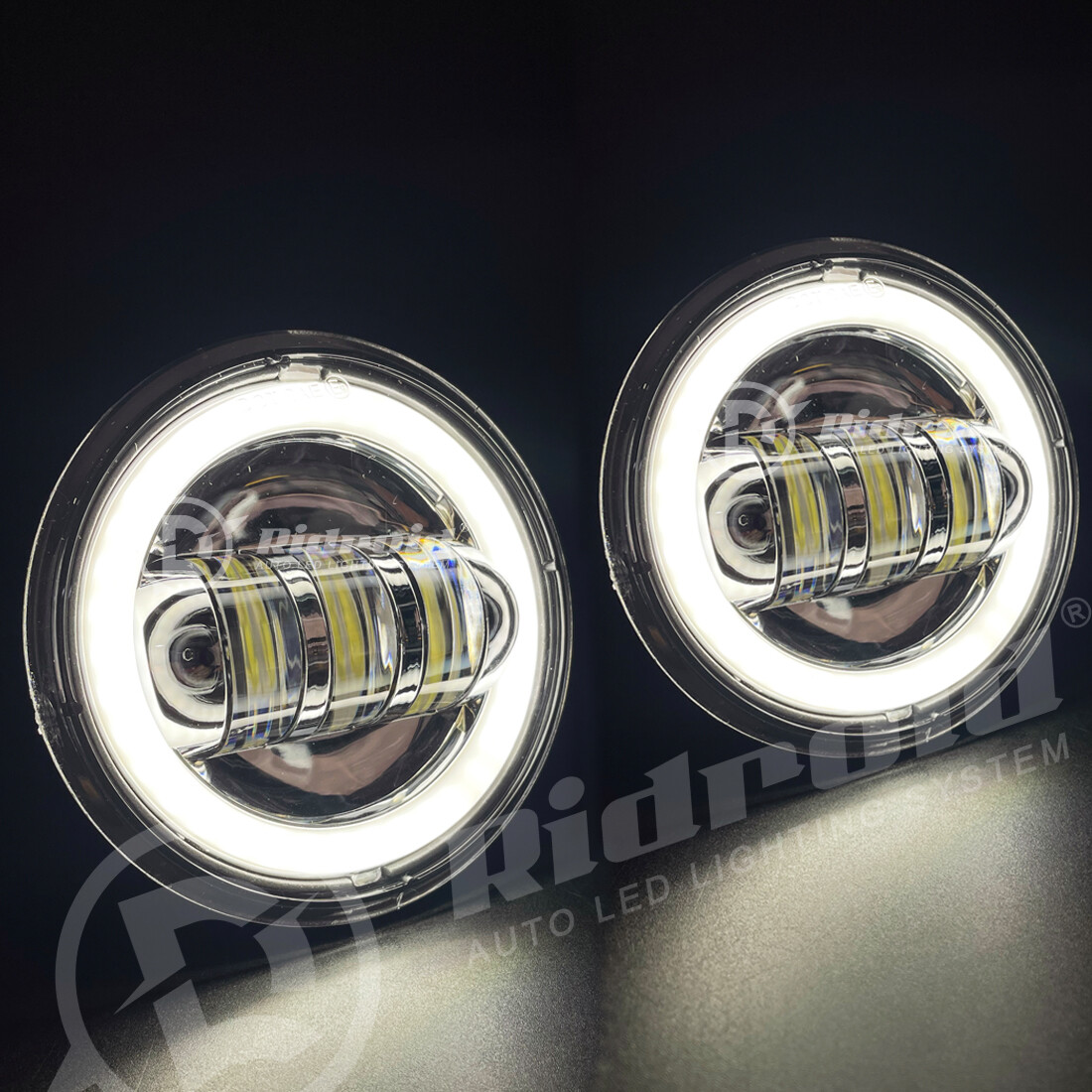 For Harley Davidson Heritage Softail Classic FLSTC LED Headlight &Passing Lights