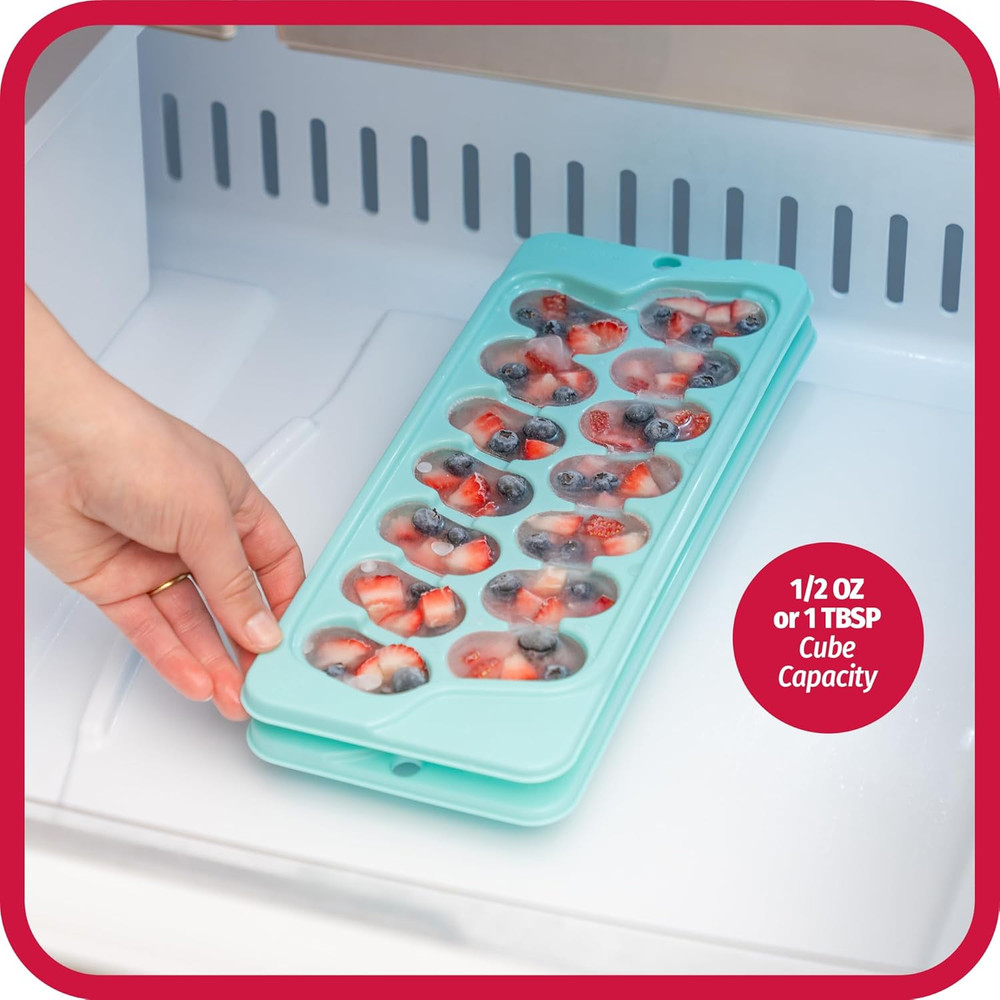 Good Cook 2-Pack Ice Cube Trays, Blue