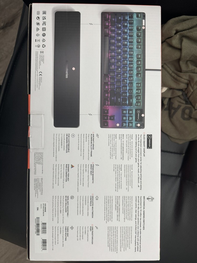 SteelSeries Apex 7 TKL Compact Mechanical Gaming Keyboard – OLED Smart Display