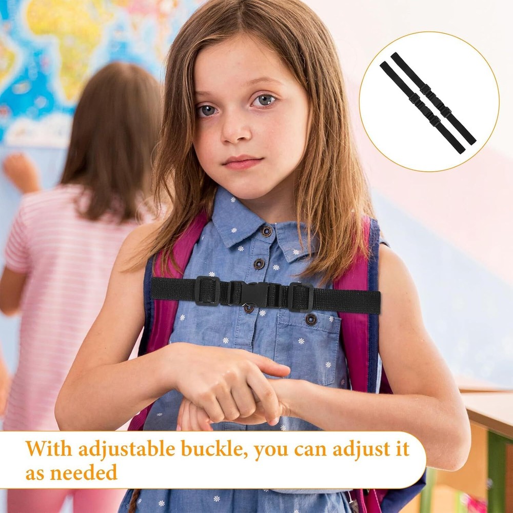 2 Pack Adjustable Backpack Chest Strap, Replacement Sternum Straps For Backpacks