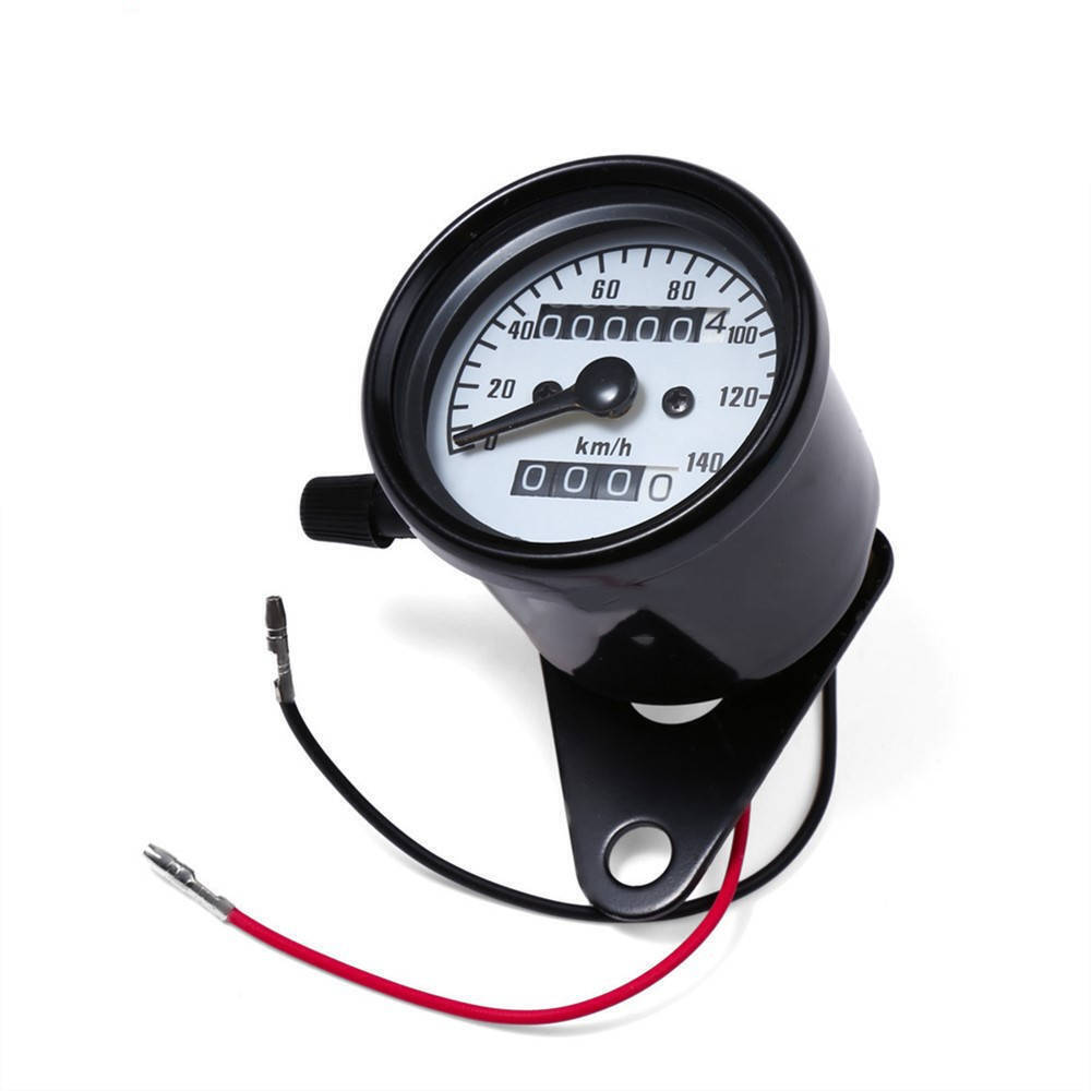 12V LCD Digital Universal Motorcycle Odometer Speedometer Black&White Screen CT
