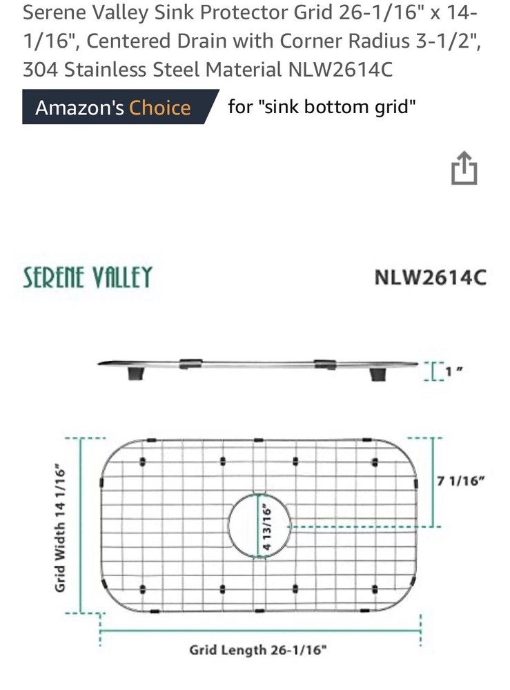 Serene Valley Sink Protector Grid