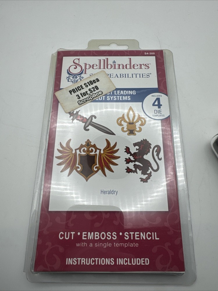 Spellbinders Shapeabilities    HERALDRY  4 Die    NEW