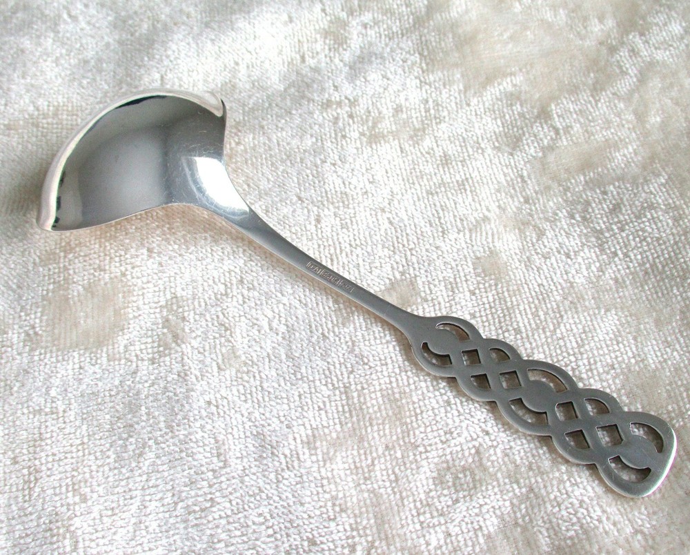 Vintage David Andersen 830S Silver Ringebu Berry Serving Spoon Norway Celtic