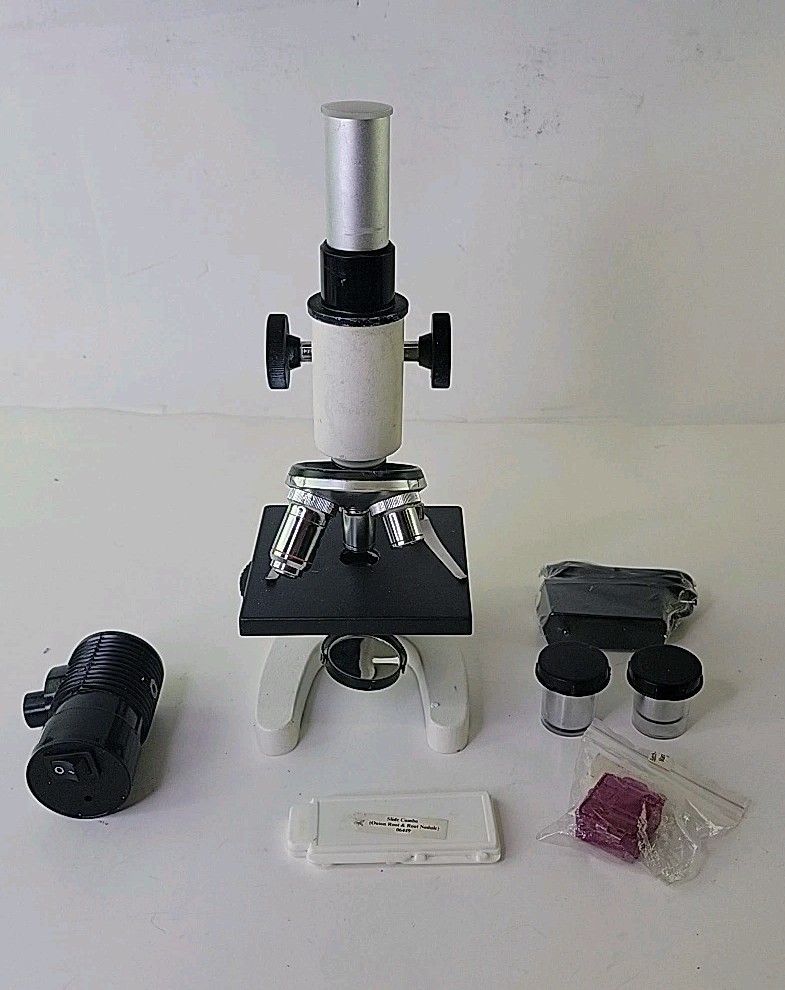 Vintage Student Microscope Eyepiece 4X 10X 40X Objectives