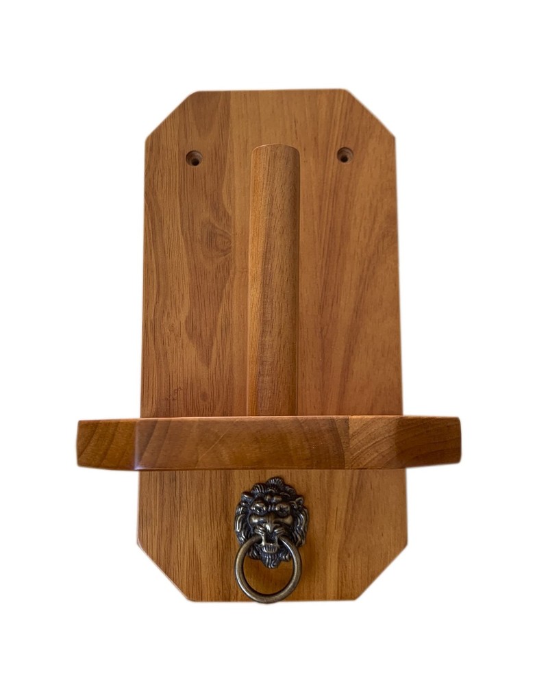 Oak Solid Wood Wall Mounted Cone Hand Chalk Holder Pool Table Accessory